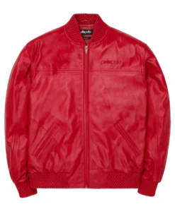 Basic Burnish Red Leather Jacket