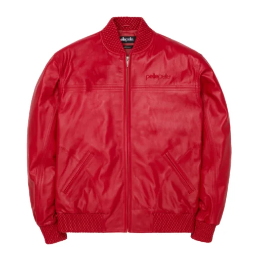 Basic Burnish Red Leather Jacket