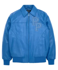 Pelle Stones Blue Leather Jacket