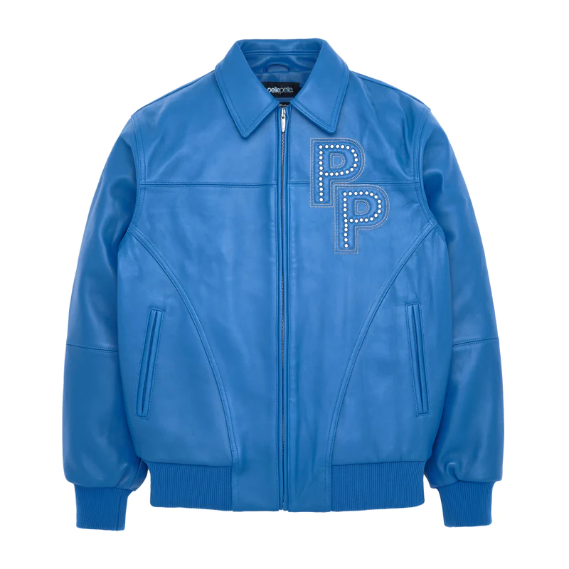 Pelle Stones Blue Leather Jacket