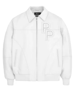 Pelle Stones White Leather Jacket