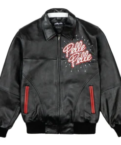 World Famous Soda Club Black Leather Jacket