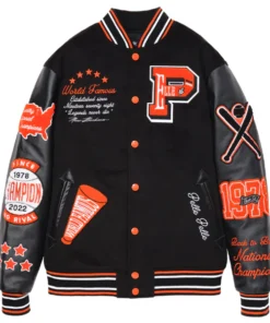 Pelle Pelle World Famous Black Varsity Jacket