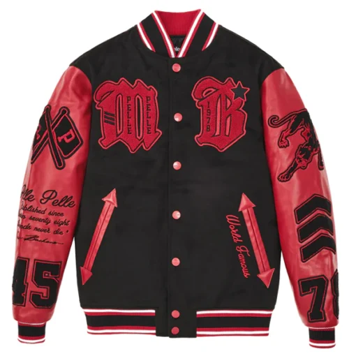 Pelle Pelle World Famous Red Varsity Jacket