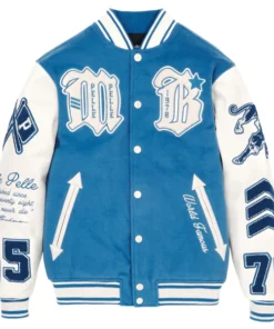 Pelle Pelle World Famous Blue Varsity Jacket