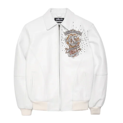 Collectors Series White Leather Jacket