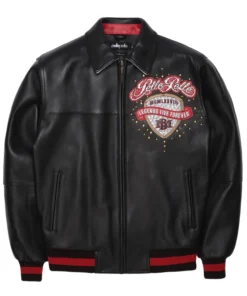 Legends Live Forever Black Leather Jacket