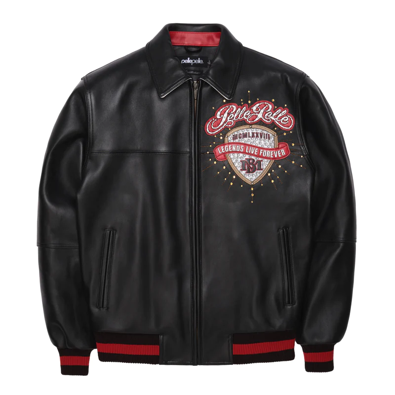 Legends Live Forever Black Leather Jacket