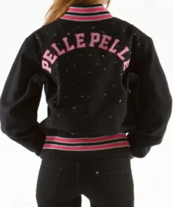 1978 Studded Wool Black Varsity Jacket