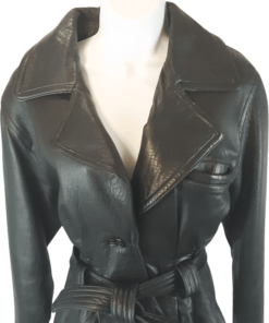 80’s Cropped Cinched Waist Leather Jacket