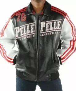 Black Pelle Pelle Leather Studded Jacket