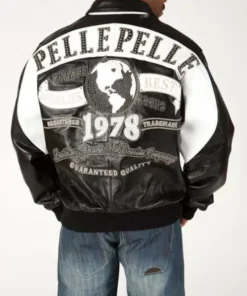 Black White Pelle Pelle 1978 Studded Jacket