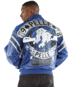 Blue Pelle Pelle Nerves Of Steel Leather Jacket