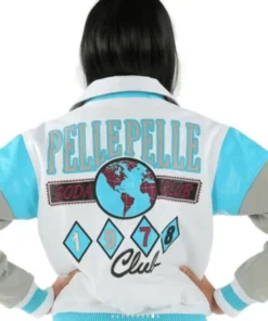 Blue and White Lightweight Jacket