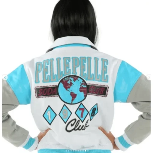 Blue and White Lightweight Jacket