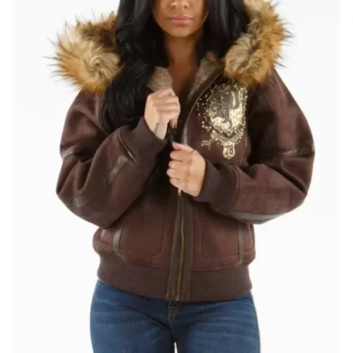 Brown Fur Hood Legendary Jacket.