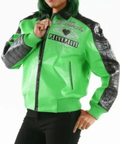 Garde Strong 37 Years Green Leather Jacket.