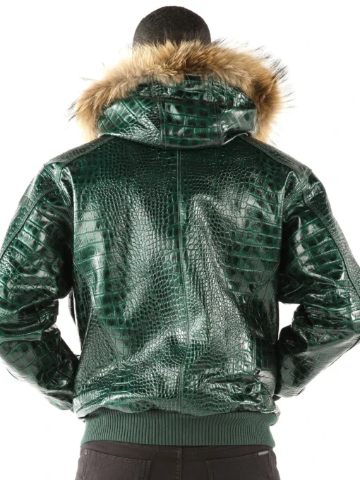 Pelle Pelle Basic Nile Green Leather Jacke.