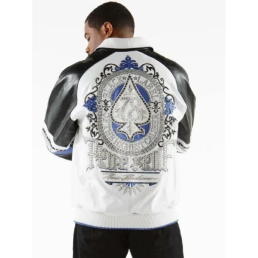 Pelle Pelle Black Label White Men Jacket Leather Jacket.