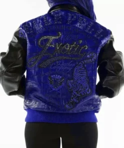 Pelle Pelle Blue Black Jacket with Exotic Studs