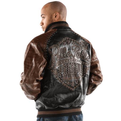 Pelle Pelle Brown Studded Leather Jacket