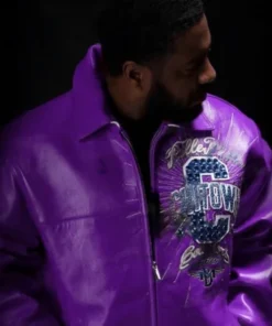 Pelle Pelle Chi-Town Purple Leather Jacket