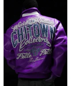 Pelle Pelle Chi-Town Purple Leather Jacket.