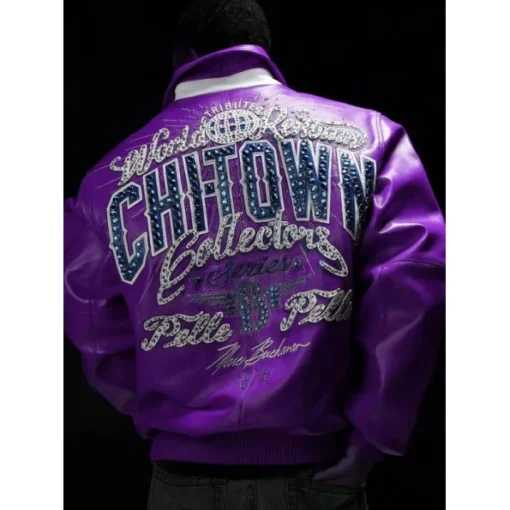 Pelle Pelle Chi-Town Purple Leather Jacket.