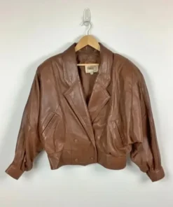 Pelle Pelle Double Breasted Brown Leather Jacket.