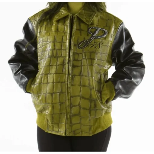 Pelle Pelle Exotic Studded Leather Jacket.