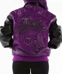 Pelle Pelle Exotic Studded Purple Black Jacket