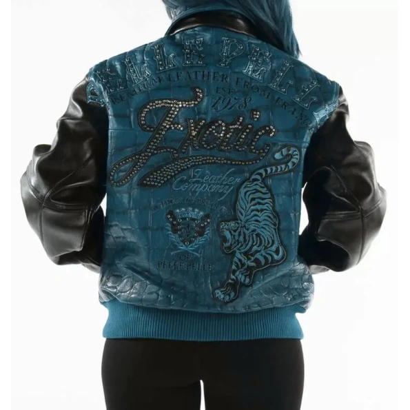 Pelle Pelle Exotic Studded Turquoise Jacket