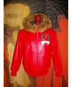 Pelle Pelle Fur Trim Bomber Jacket.