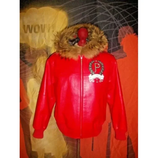 Pelle Pelle Fur Trim Bomber Jacket.