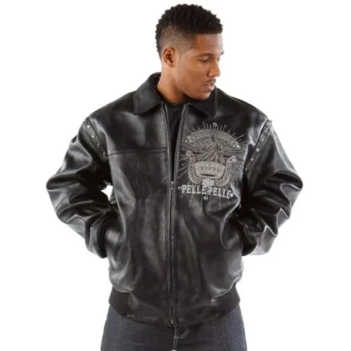 Pelle Pelle Grandmaster Black Leather Jacket.