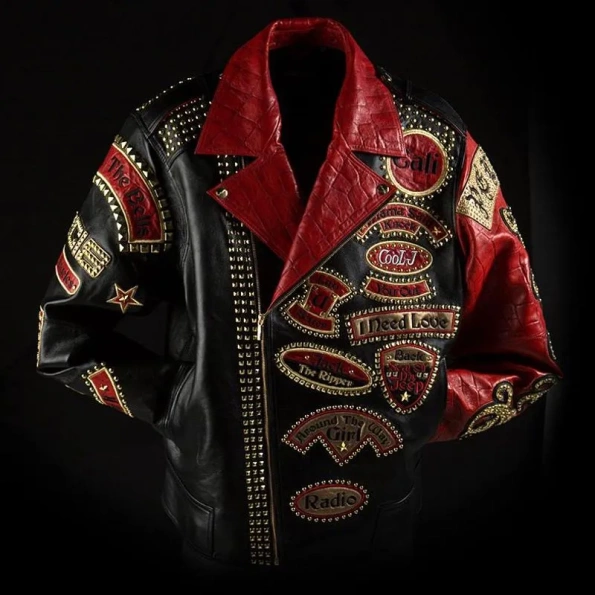 Pelle Pelle LL Cool J Black And Red Leather Jacket.