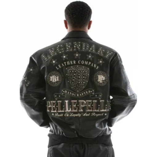 Pelle Pelle Legendary Black Stud Men Jacket.