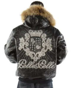 Pelle Pelle Men Crest Fur Hood MB Jacket.