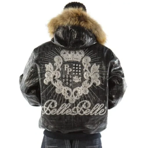 Pelle Pelle Men Crest Fur Hood MB Jacket.