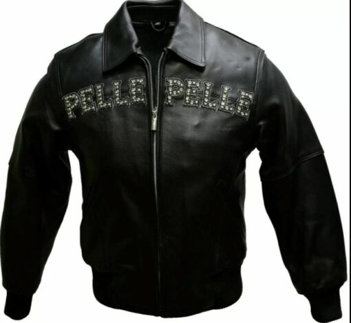 Pelle Pelle Pride Studded Black Jacket.