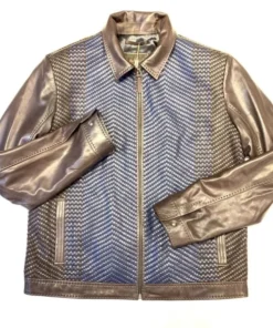 Pelle Pelle Weaved Bomber Jacket