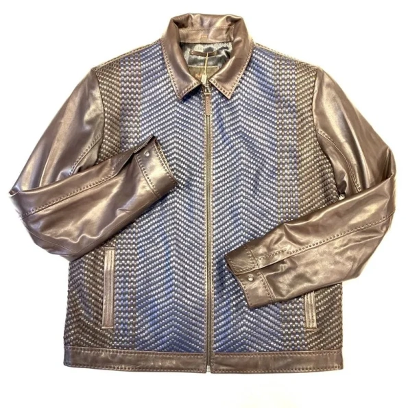 Pelle Pelle Weaved Bomber Jacket