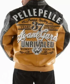 Pelle Pelle Yellow Unrivaled Leather Jacket