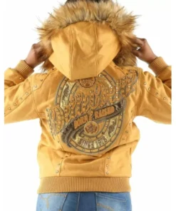 Raised Yellow Hooded Jacket