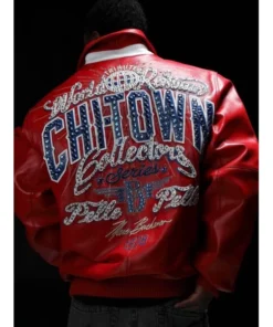 Red Pelle Pelle Chi Town Leather Jacket