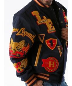 Pelle Pelle American Legend Dark Blue Varsity Jacket