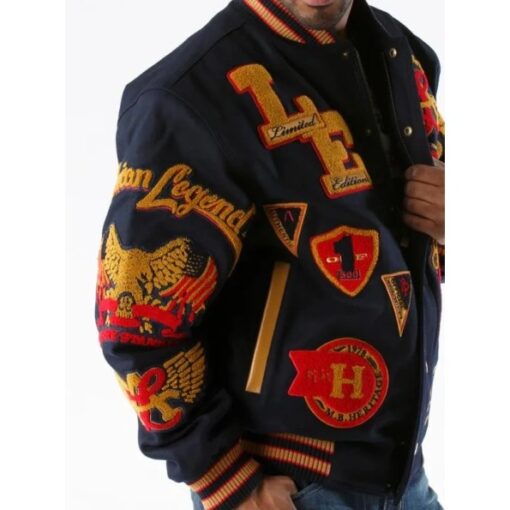 Pelle Pelle American Legend Dark Blue Varsity Jacket