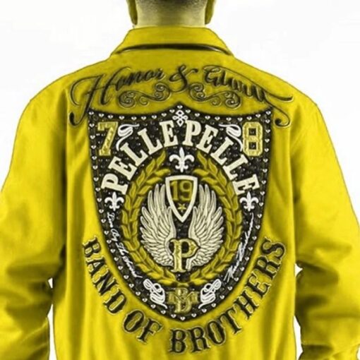 Badass Pelle Pelle Band of Brothers Yellow Jacket