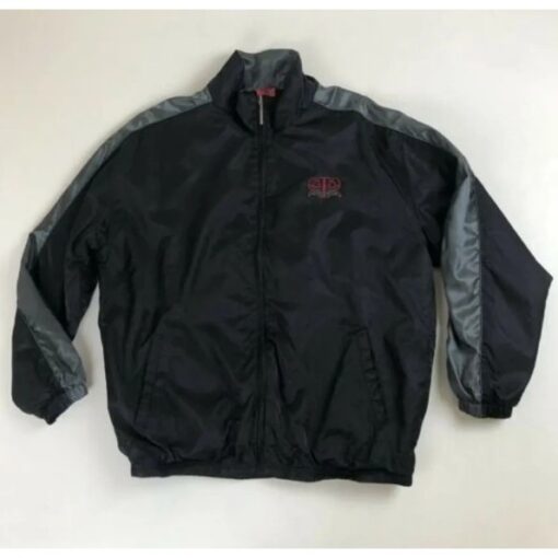 Black Nylon Motorcycle Jacket By Pelle Pelle