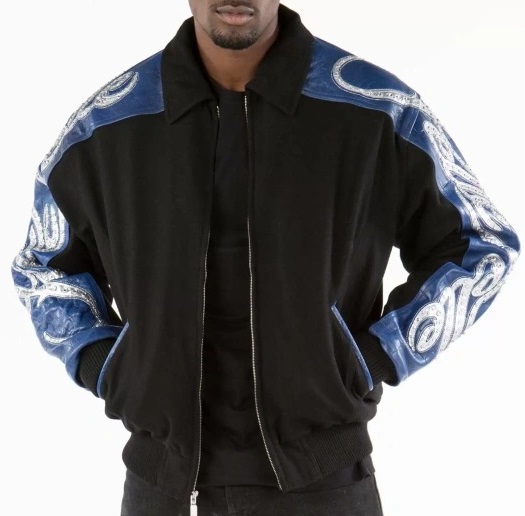 Amazing Pelle Pelle Black Blue Script